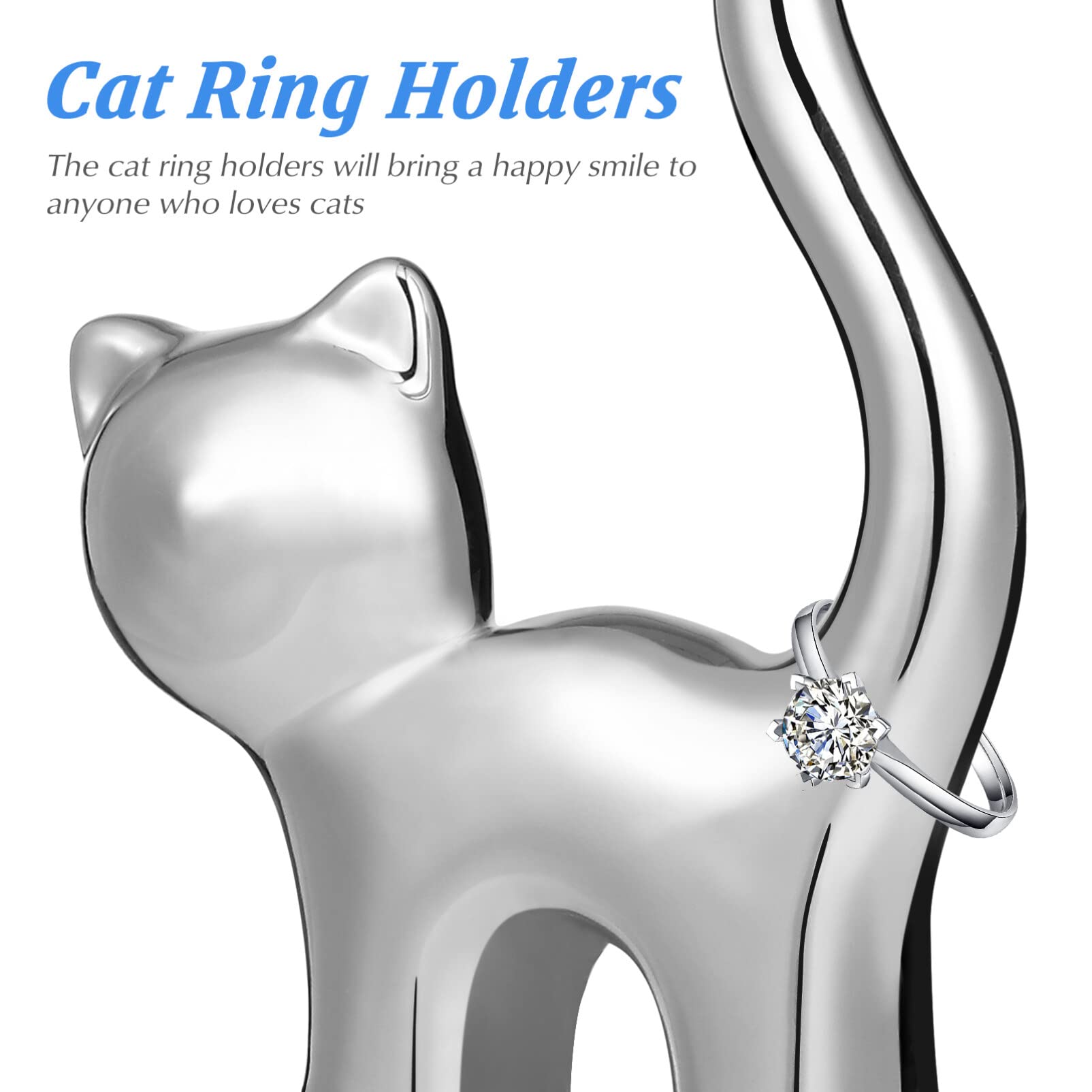 猫の銀のリングホルダー Amazon｜BESTOYARD 猫 指輪 ホルダー 指輪置き リングホルダー 指輪